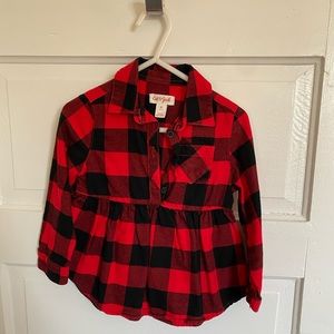 Girl plaid blouse